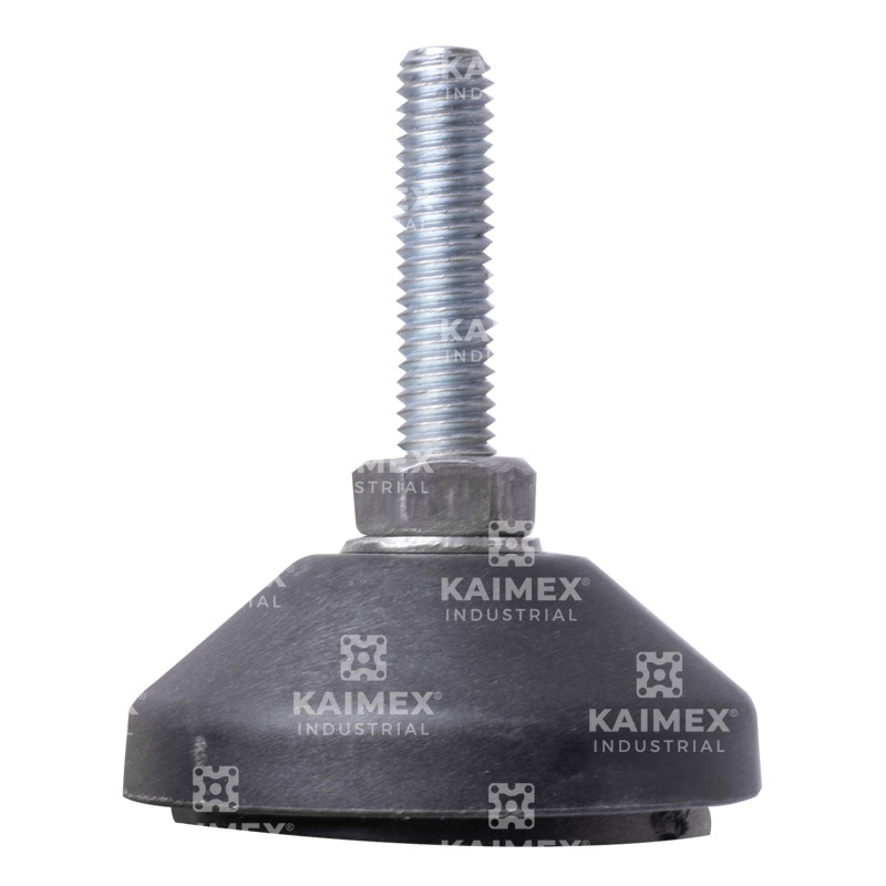 Pata niveladora d50 m8x40 c/base goma