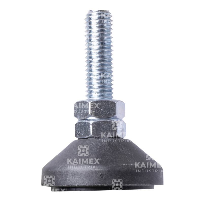 Pata niveladora plastica 12mmx50mm c/base goma